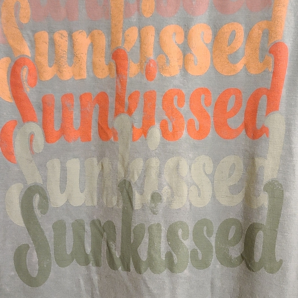 Maurices Sunkissed Graphic Muscle Tee - Gray and Multicolor - Picture 3 of 5